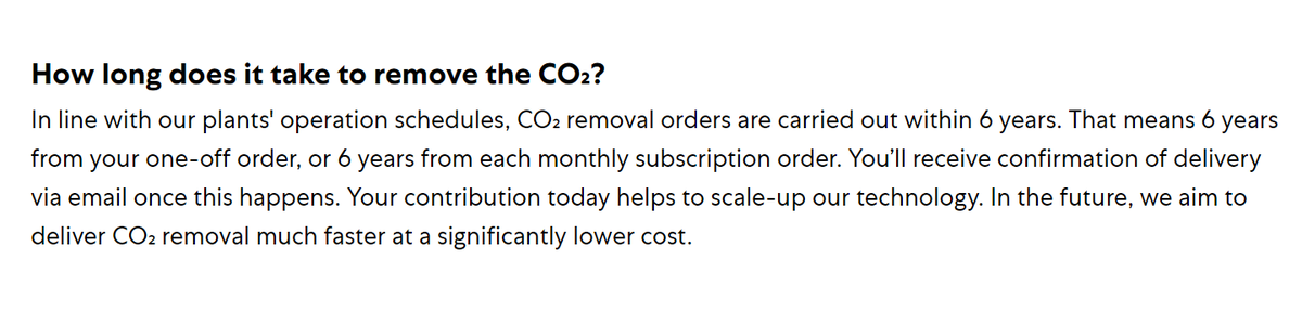 AndreasenJack's tweet photo. I would suggest checking the website before asking/insinuating if a company is scamming you

@Climeworks is up front about deliveries, DAC, broadly, is supply constrained and purchases are for future deliveries

https://t.co/6sAnyQmsZy https://t.co/e2kU9BcQZR