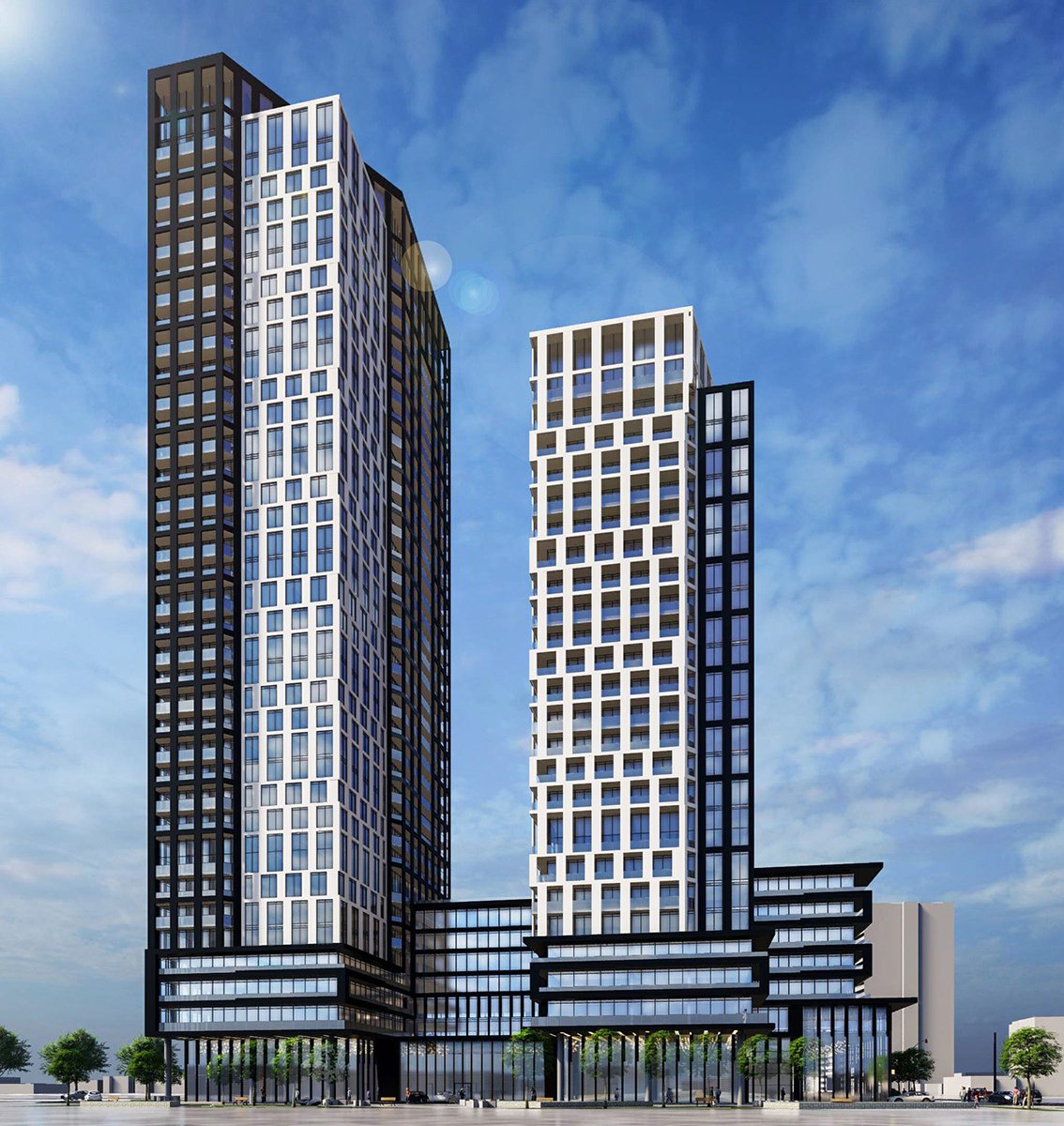 Urban_Toronto's tweet image. Today's #FeatureProject is 266 Royal York from Sevoy Developments. This mixed-use, dual-tower #development will soon begin #construction in #Toronto's Mimico neighbourhood. #realestate #urbanplanning #condos urbantoronto.ca/database/proje…