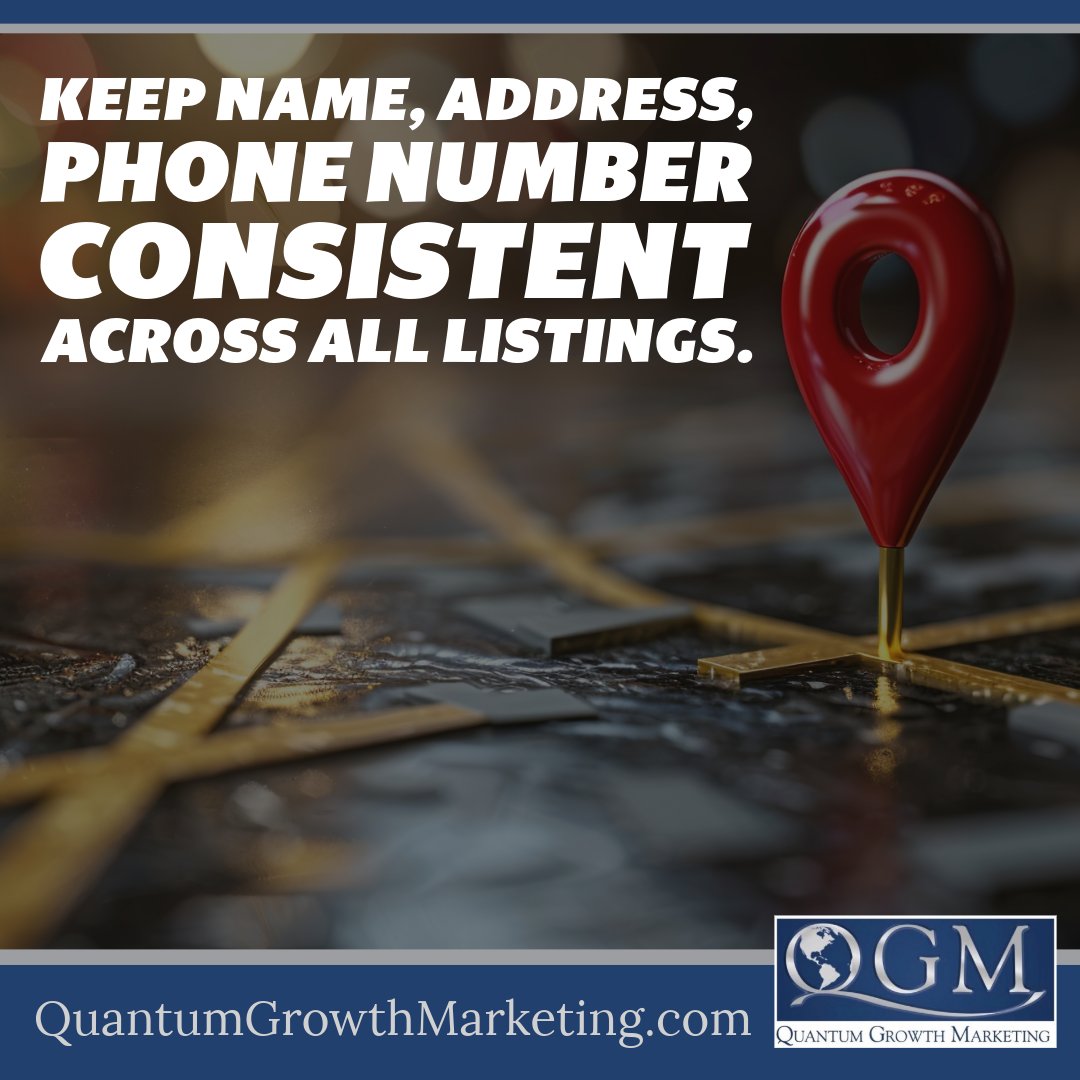 qgmnow's tweet image. 📞 Consistent NAP Data - Keep Name, Address, Phone number consistent across all listings. 💻 

The Best Local SEO Services: quantumgrowthmarketing.com  

#NAPConsistency #LocalSearch #LocalSEO