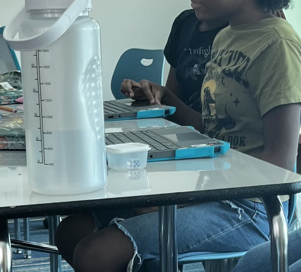 msshawteach's tweet photo. Writing Club @NeuseRiverMS today we rolled a story.  We used dice to create the parts of the story. https://t.co/DKcyc0rfzF