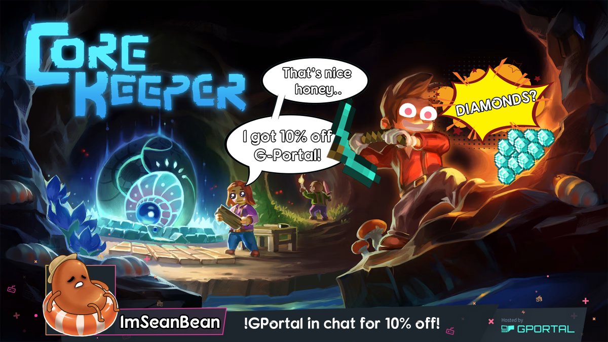 seanbreaksgames's tweet photo. Hey Hey, Its time to mine! ⛏️
No.. Not one.. Maybe later..

I mean @CoreKeeperGame and its 1.0 release! 🎉
Come say hi and play with your friends on your very own @gportalint server!
Use my code below and save 10% too! 💰

🔴LIVE NOW!
📺TTV/ImSeanBean https://t.co/vG1l9MA37w