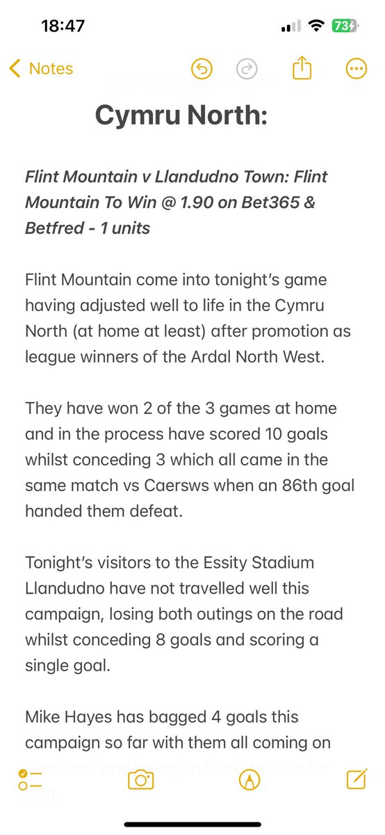 Bearded_Basher's tweet image. Just the one midweek game in the Welsh leagues but think the below game looks good for a bet #GamblingTwitter #SupportLocalLeagues