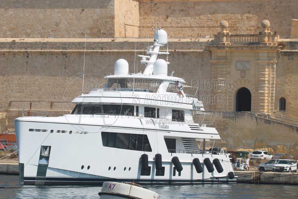 Shipguru's tweet photo. #Feadship #2022built #yacht #CALLISTO #moored at #GrandHarbourMarina (#GHM), #Malta - 27.08.2024 - https://t.co/nfgboxc3g3 - NO PHOTOS can be used or manipulated without our permission @Feadship @GrandHMarina @YachtspotterCom @Dutchyachting @YachtingMag @yachtingmonthly @ybw https://t.co/bulxirbIlv