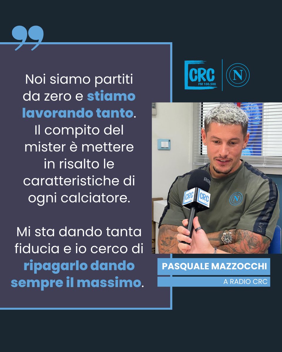 Queste le parole di Pasquale #Mazzocchi in esclusiva ai microfoni di Radio CRC in vista del match contro il Parma🎙️🔥

▶️ Ascolta l'intervista integrale a Mazzocchi sul nostro canale YouTube