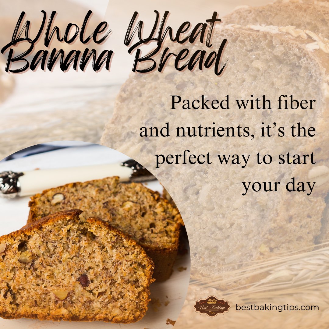 bestbakingtips's tweet image. Enjoy a nutritious kickstart with whole wheat banana bread, brimming with fiber and nutrients! 🍌✨Learn from the best! visit bestbakingtips.com/?utm_campaign=… #FiberBoost #MorningDelight