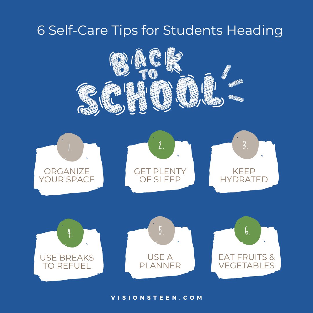 As the school year kicks off, don’t forget to prioritize your well-being. These self-care tips will help you stay balanced and focused.📚✔️