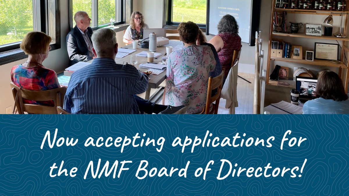 We are now accepting applications from those interested in serving on the NMF Board of Directors. Apply by September 30th! Learn more: nwmf.org/who-we-are/joi…