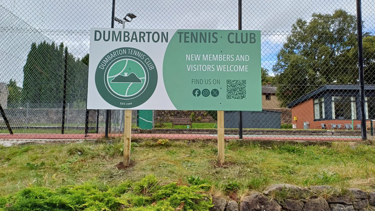 @Dumbarton Tennis Club (@dumbartontennis) on Twitter photo Loving our โaceโ new sign to showcase our new name and courts and help visitors find us. A massive THANK YOU to <a href="/McCollsCoaches/">McColl's Travel</a> for generously funding the sign. #community Loving our โaceโ new sign to showcase our new name and courts and help visitors find us. A massive THANK YOU to <a href="/McCollsCoaches/">McColl's Travel</a> for generously funding the sign. #community