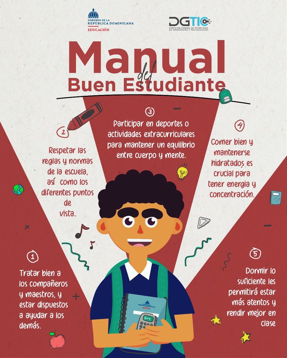 Los buenos estudiantes siempre están preparados para dar lo mejor de sí. Es por eso que te compartimos 5 tips del manual del buen estudiante. 💪🧑‍🎓👩‍🎓