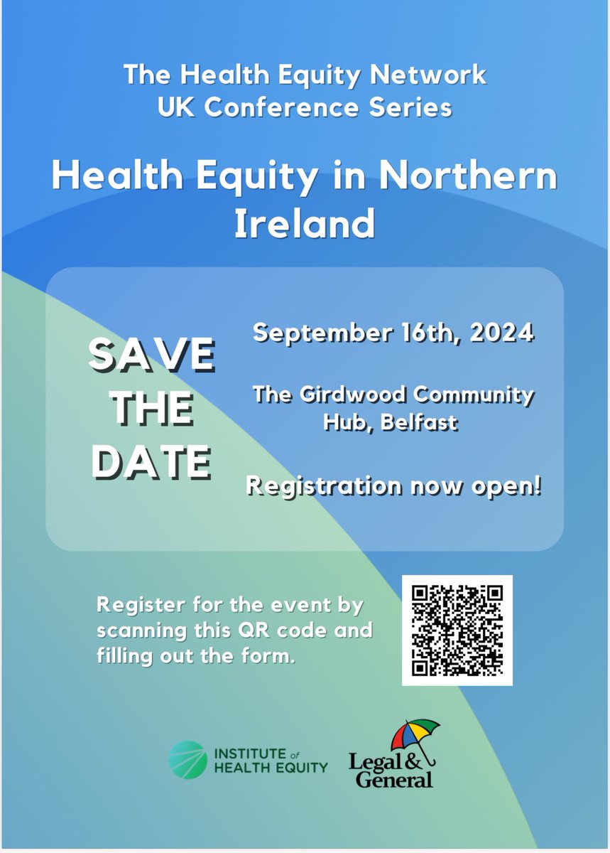ResurgamTrust's tweet photo. We are looking forward to joining the Health Equity Network UK Conference series here in NI.  Last few places available. Link to register here: https://t.co/CovpGlq4dr https://t.co/hrv4xpjeNQ