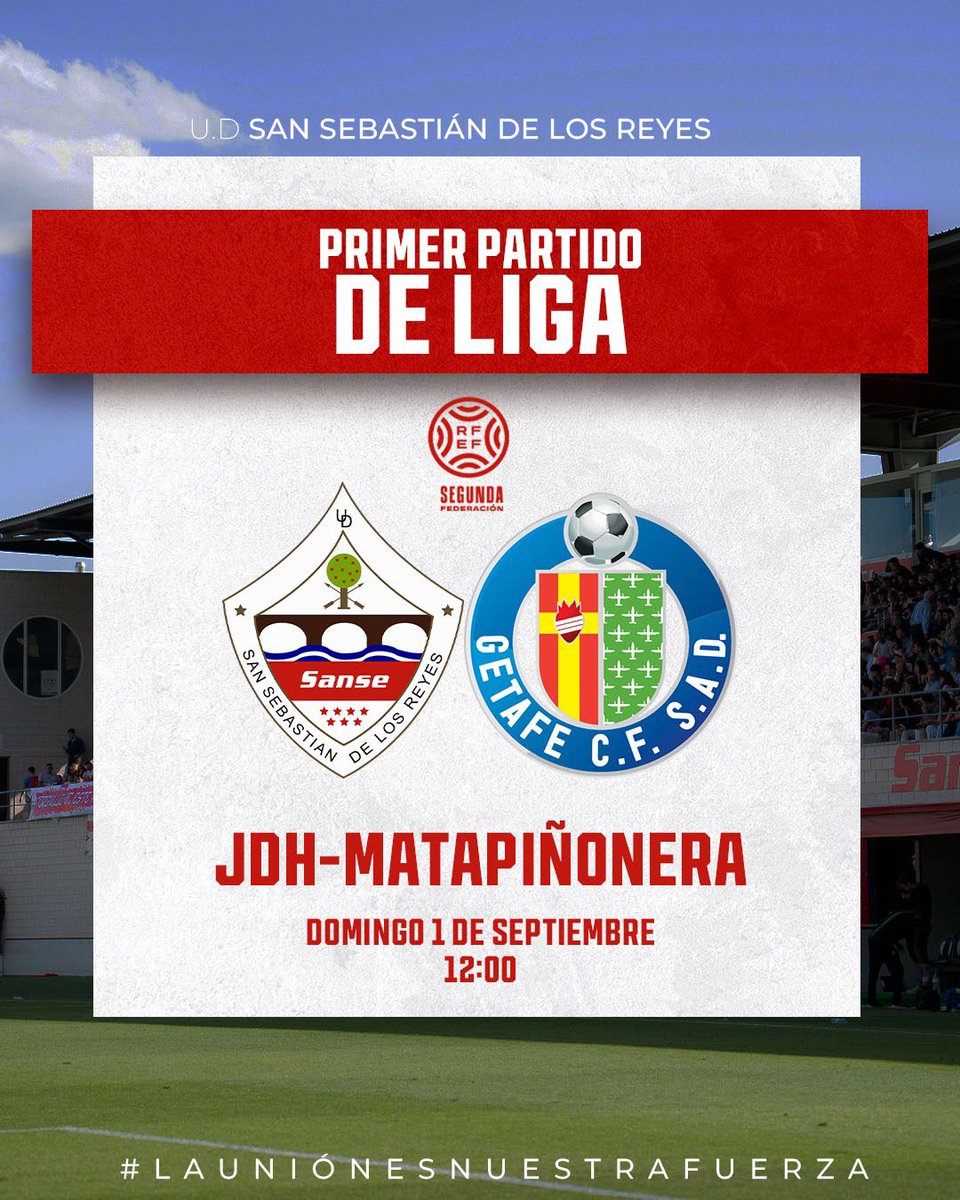 🔥 ¡El domingo volvemos a la carga! ¡No podemos tener más ganas!

🆚 <a href="/LaBaseGTF/">La Base</a> 
📅 1 septiembre
⏰ 12:00h
🏟️ JDH-Matapiñonera

🤩 ¡Os esperamos sanseros!

#VamosSanse🇵🇱
#LaUniónEsNuestraFuerza💪🏼