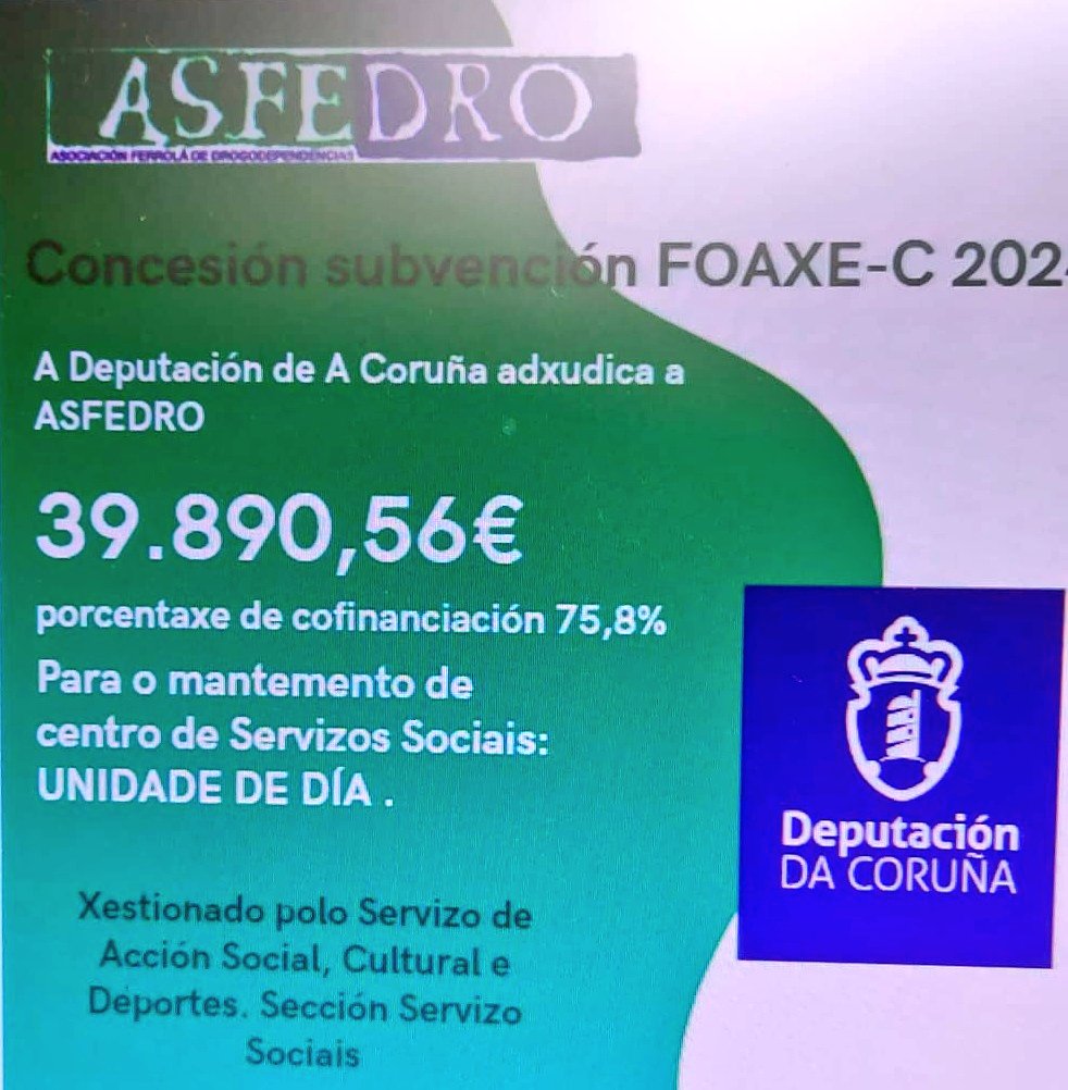 Asfedro (@asfedro) on Twitter photo Agradecer tamén a colaboración dos residentes de mediciña Familiar e Comunitaria da Área Sanitaria de Ferrolterra, que acudiron á nosa Unidade de Día para impartir un curso sobre Reanimación Cardiopulmonar. Unha actividade subvencionada pola <a href="/Depucoruna/">Deputación da Coruña</a> Agradecer tamén a colaboración dos residentes de mediciña Familiar e Comunitaria da Área Sanitaria de Ferrolterra, que acudiron á nosa Unidade de Día para impartir un curso sobre Reanimación Cardiopulmonar. Unha actividade subvencionada pola <a href="/Depucoruna/">Deputación da Coruña</a>
