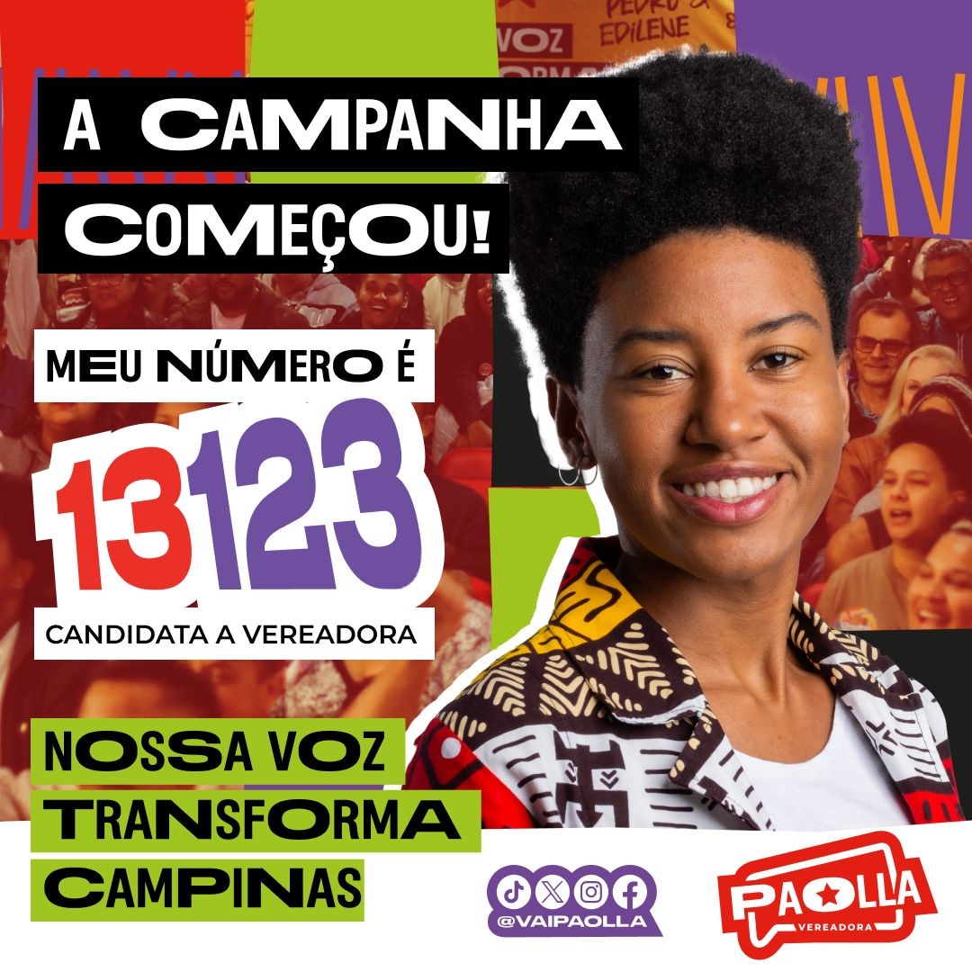 Qual o seu candidato da turma do Lula para a Câmara de Vereadores da sua cidade?

Eu começo:

Em Campinas é Paolla Miguel 13123 com Pedro Tourinho 13 Prefeito