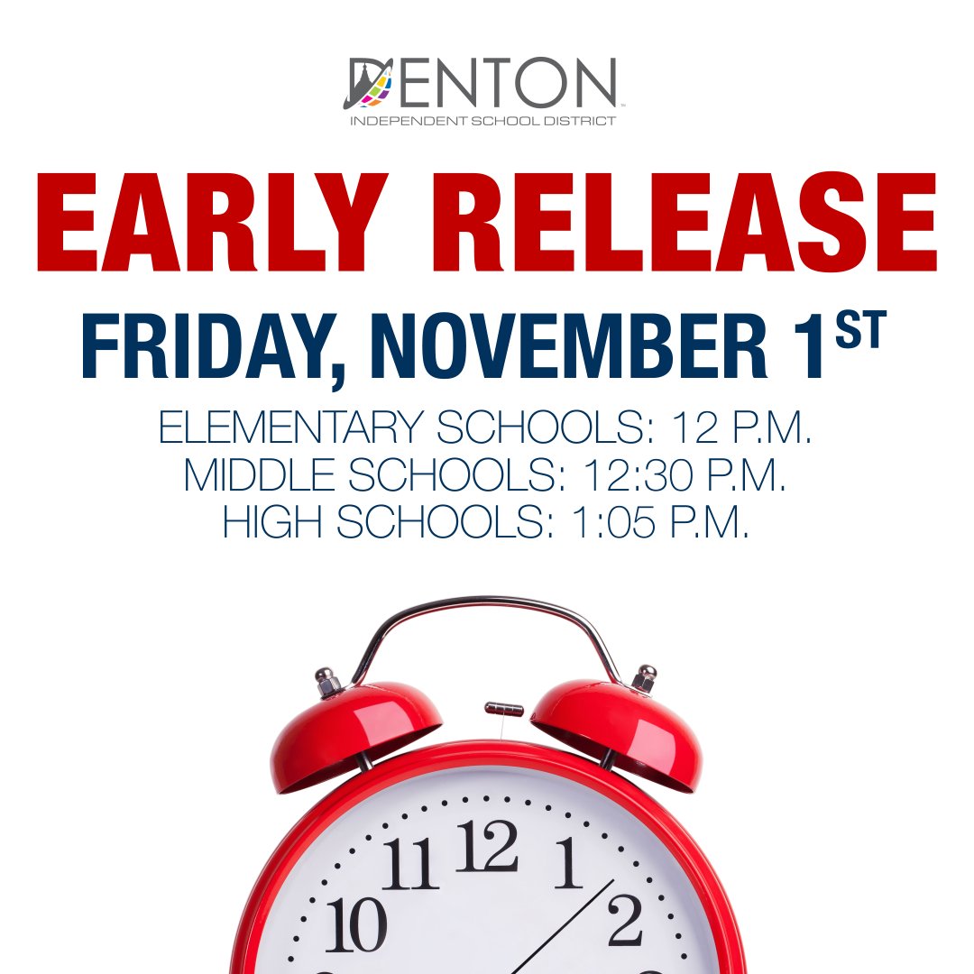Don't forget...

Friday is an early release day for our students.