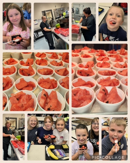 wcschoolfood's tweet photo. Busy hands preparing, and smiling faces eating, fresh watermelon from Thomasville, Georgia!
School lunches in White County are free of charge for all students this year.
#GAGrown #WCbemore #FuelingGA #locallygrown #whitecountyga https://t.co/qGXAllkP0Z