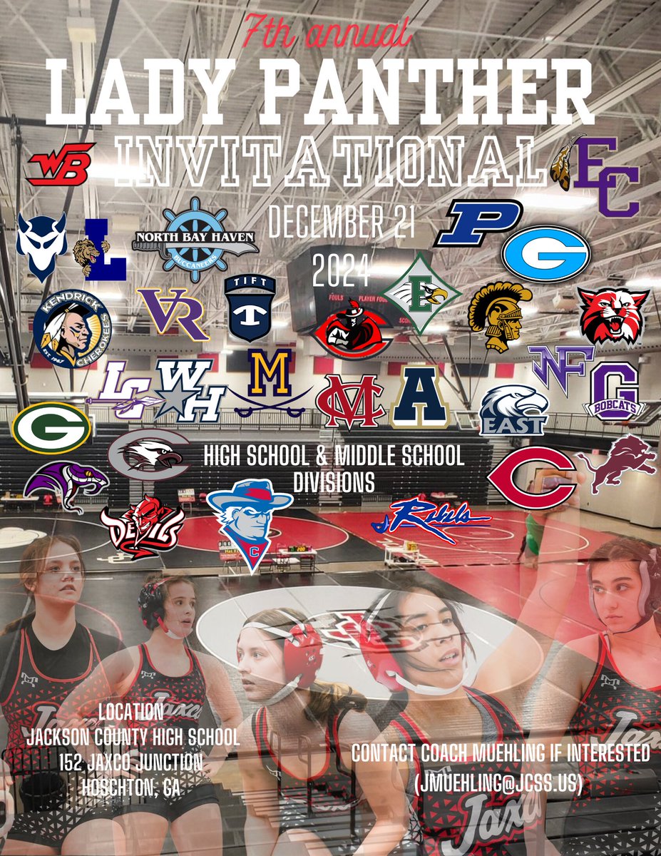 This is going to be BIG! Top teams from all over the SE, state placers and champs as far as the eye can see. Doesn't get any better than this, you don't want to miss it!