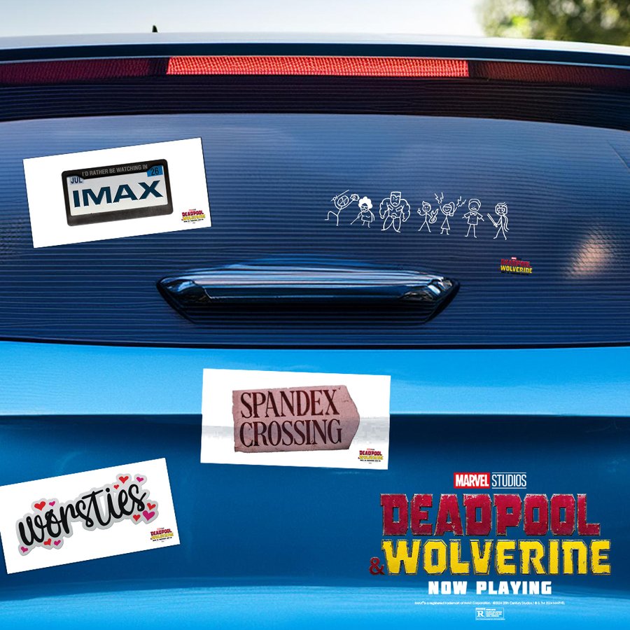 Creatieve IMAX poster van Deadpool & Wolverine 