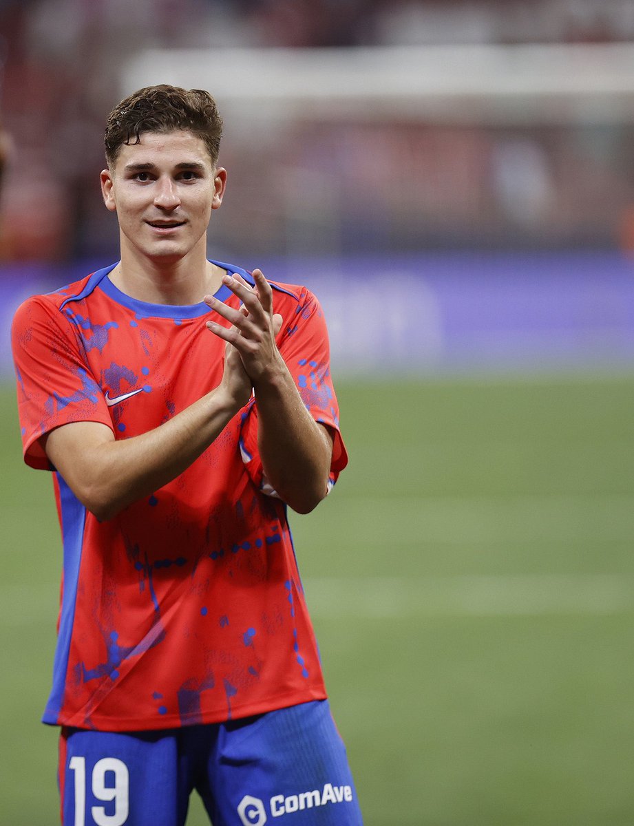 🤑 If Julián Álvarez scores a brace tonight, we’ll give away $10 to 5 people who repost this and follow <a href="/atletiuniverse/">Atletico Universe</a>.