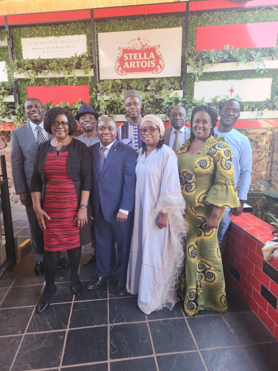 DuPretoria's tweet photo. Ambassador Safiatou Ndiaye celebrated by her colleagues of the West African group https://t.co/81VaFtuPwk