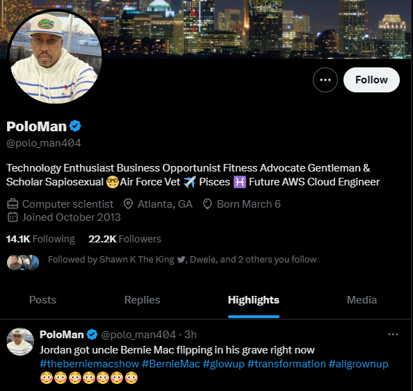 MrKingCoop's tweet photo. This dude a whole clown for lying on Jeremy Suarez like that. The dude with the tats is CoreySSG from YouTube. Jeremy is the coolest, most unproblematic person out there. The nerve of this dude, and he calls himself a army vet. look like a clown to me. #BernieMacShow #BernieMac https://t.co/lpMG4Tc82t