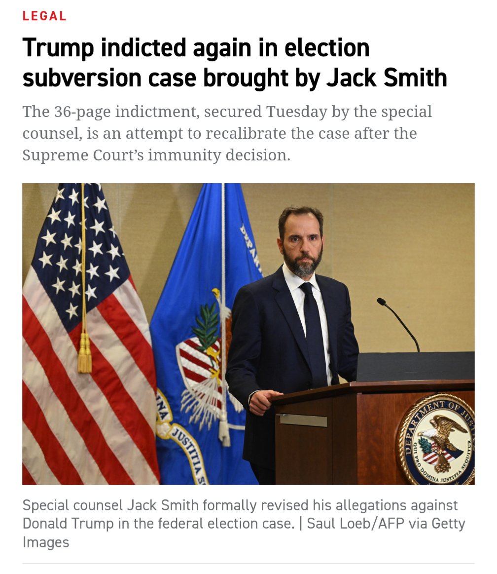 ProgressLibs's tweet image. Trump having so many criminal indictments that new ones barely break the news is so funny. 

Trump being a criminal isn&apos;t news, it&apos;s just who he is 🤭