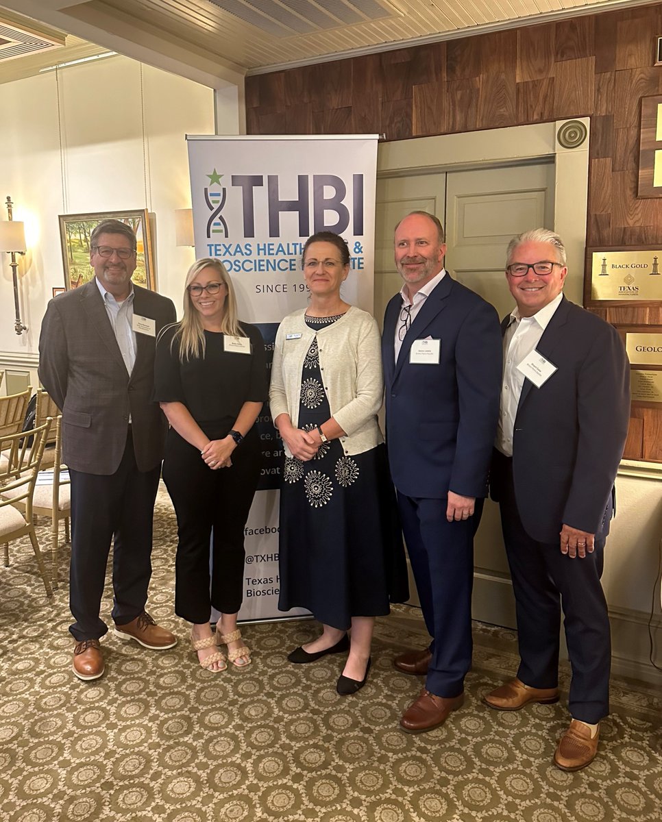 txhbi's tweet photo. Thanks to everyone who came out to our BioCafe at the Austin Club yesterday! We had a great discussion about the drug development process. And thanks to our partners and sponsors @TXManufacturers, @bmsnews, @ucb_news, @CSLBehring. https://t.co/pKImakk4Jt