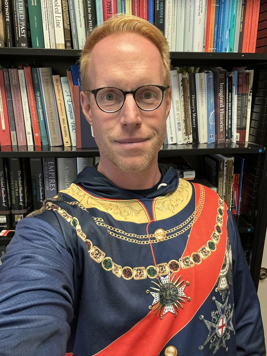 pjstelzel's tweet image. Getting ready to teach about the creation of the German Empire in the appropriate outfit, a Ludwig II of Bavaria hoodie.