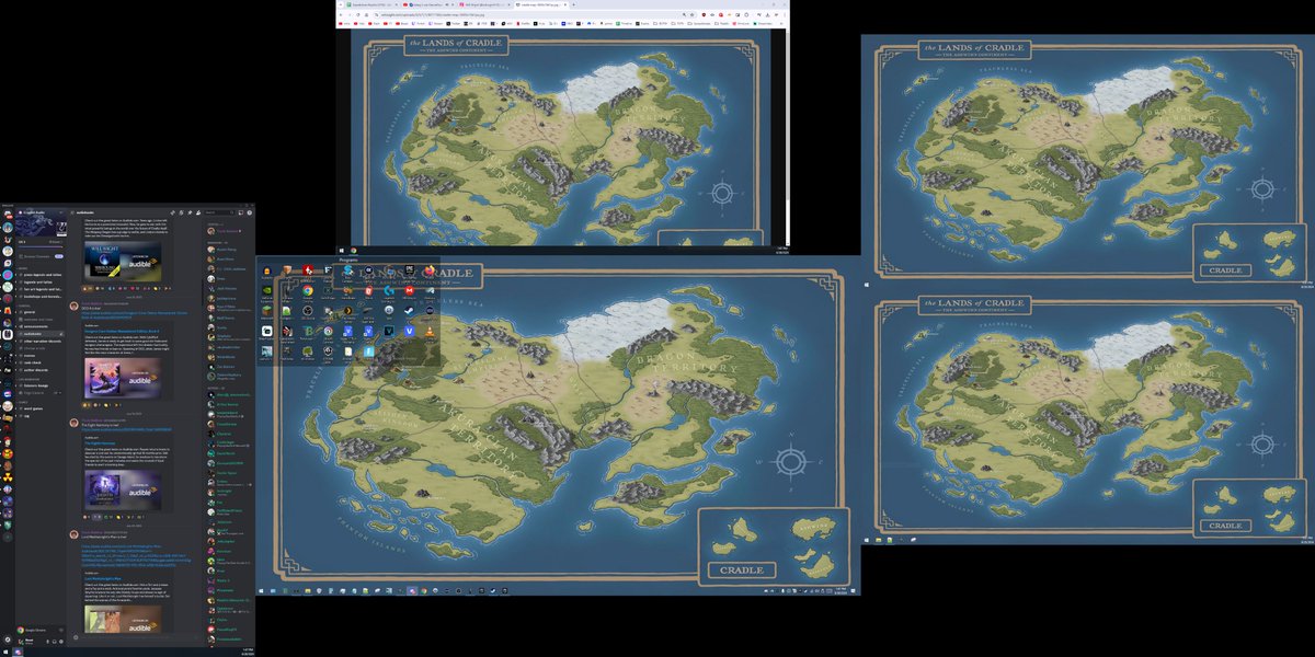 Made my own wallpaper years ago but this is a worthy replacement 😃<a href="/WilliamWight/">Will Wight</a> #cradle