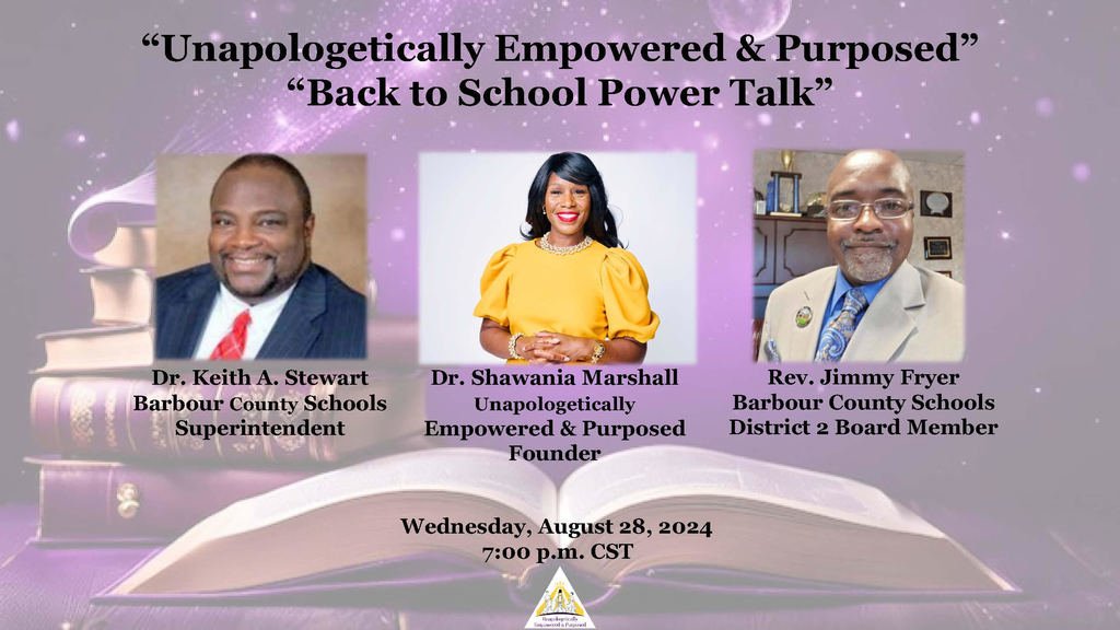 Tune in tonight for a  conversation about family engagement, effective communication,  the impact of parental involvement, and much more.  Dr. Keith Stewart will also be speaking on the Alabama Numeracy and Literacy Acts. 

To Join: fb.me/1YnhBkP0qERAZBg
