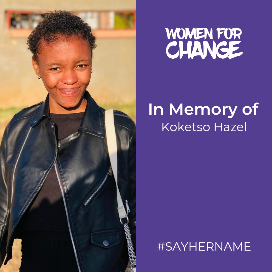 womenforchange5's tweet photo. Koketso Hazel's lifeless body was found in the bushes near eGhoboza, Mpumalanga, on 10 July 2024. It is alleged that Koketso had been missing for a while. Koketso’s lifeless body had allegedly severe burns on her face and body. No more information is known at this stage. No one has been arrested in connection with her murder as yet. We are heartbroken over the loss of such a beautiful soul. Fly high, Sister. #womenforchange #sayhername