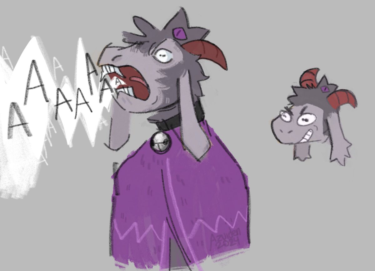 ok, the goat again but this time with horns and more accurate color