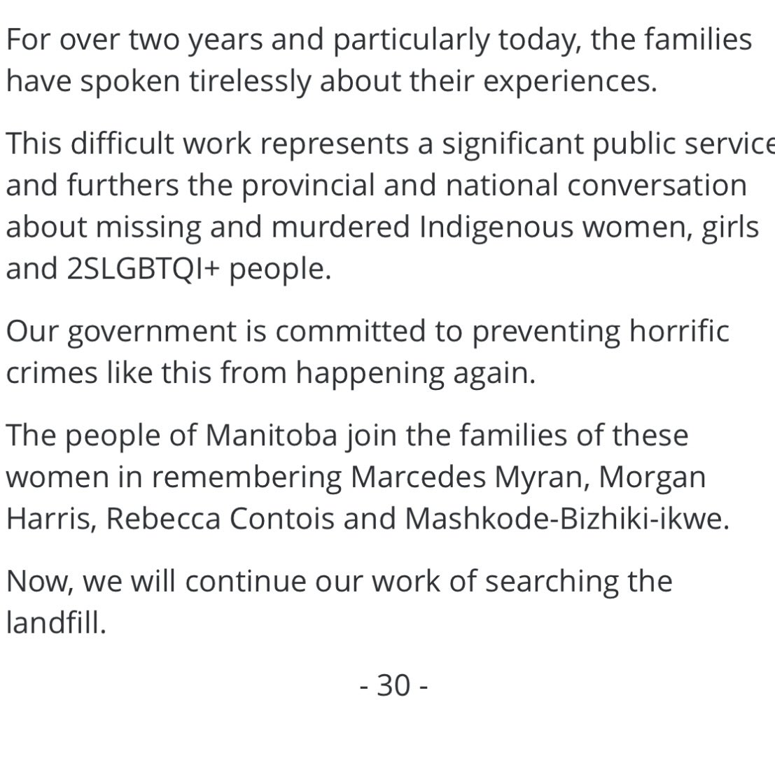 My statement on the sentencing today.