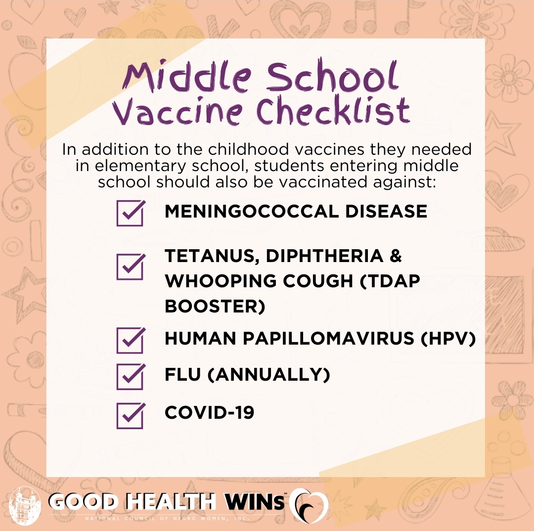 MMCCenter's tweet image. Make sure your middle schooler is vaccinated! #getVaxxed