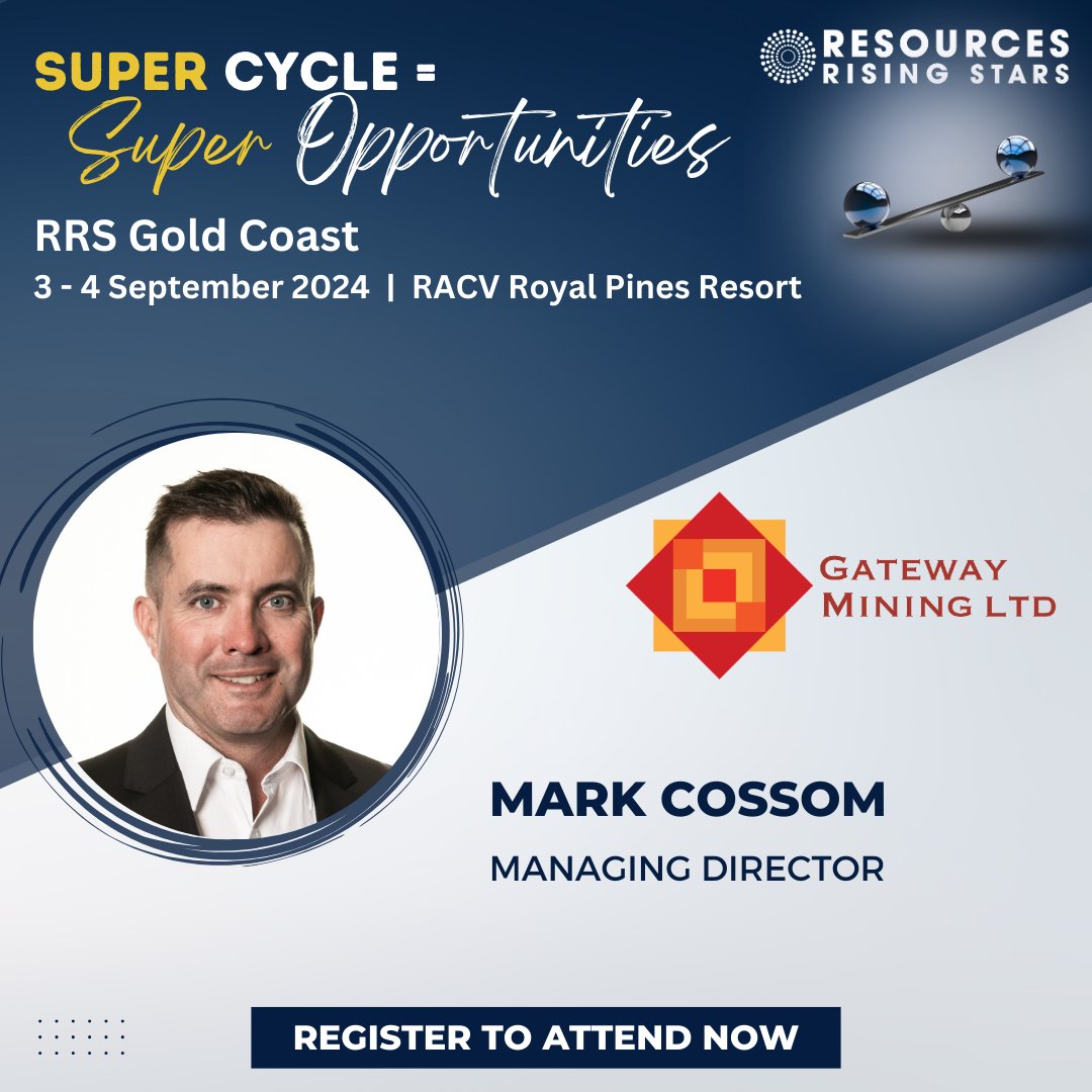 Managing Director Mark Cossom will be attending the RRS Gold Coast Investor Conference on 3&amp;4 September at the RACV Royal Pines Resort.

Join Mark for his presentation at 10:15am AEST on Wednesday September 4th.

Register to attend or watch online:
ow.ly/sk0450T6eLu