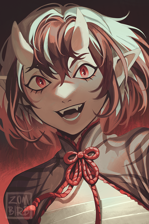 Reposting this because I fixed some stuff! commission for SecretAgent9 at Deviantart-

#oc #Commission #digitalpainting #portrait