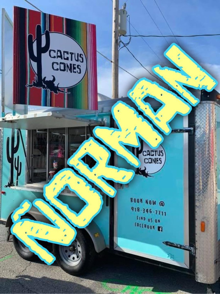 hunterginn's tweet photo. OU Fans help me spread the word!

My family’s shaved ice business CACTUS CONES will be at all home OU Football games this season on Campus Corner❗️

Right in front of Louie’s off of Boyd, BOOMER!!🔴⚪️🏈 https://t.co/a6JZgdsPsk