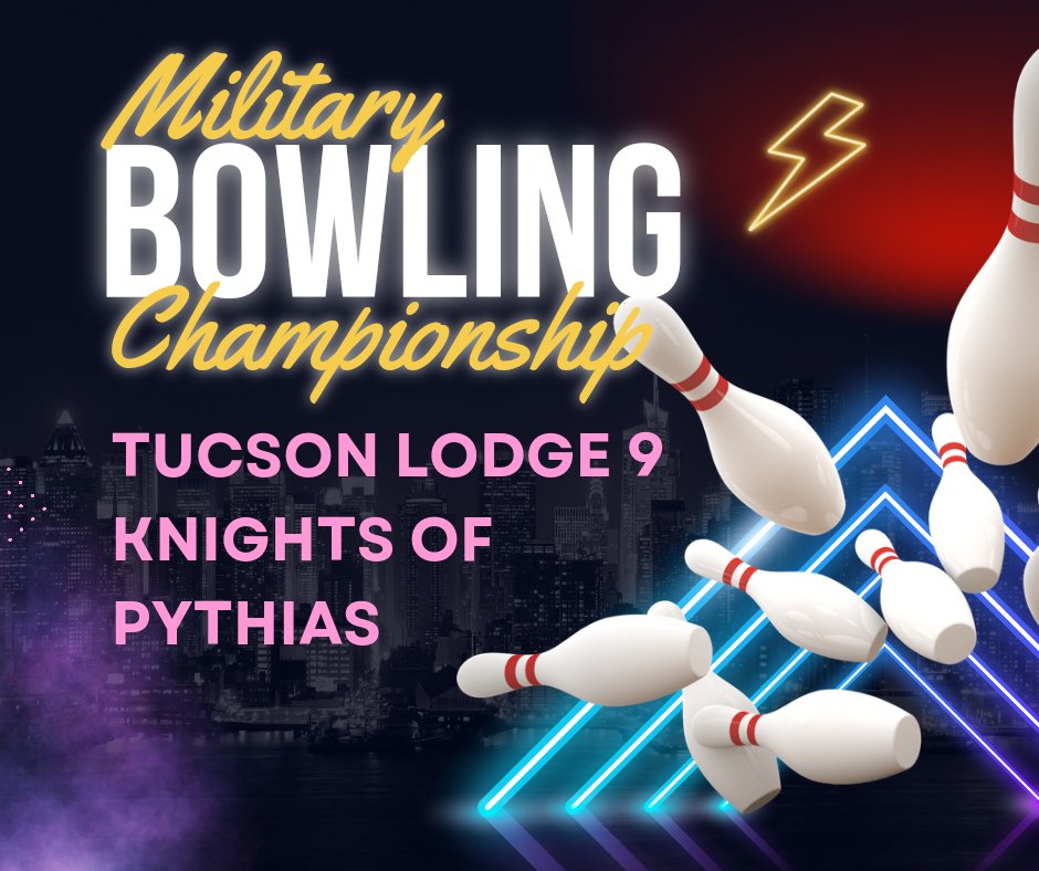 ArizonaKoP's tweet photo. We recognize the Tucson Lodge 9 members competing in the Military Bowling Championship in Las Vegas for representing Pythian values. https://t.co/1mlZb5BSoj