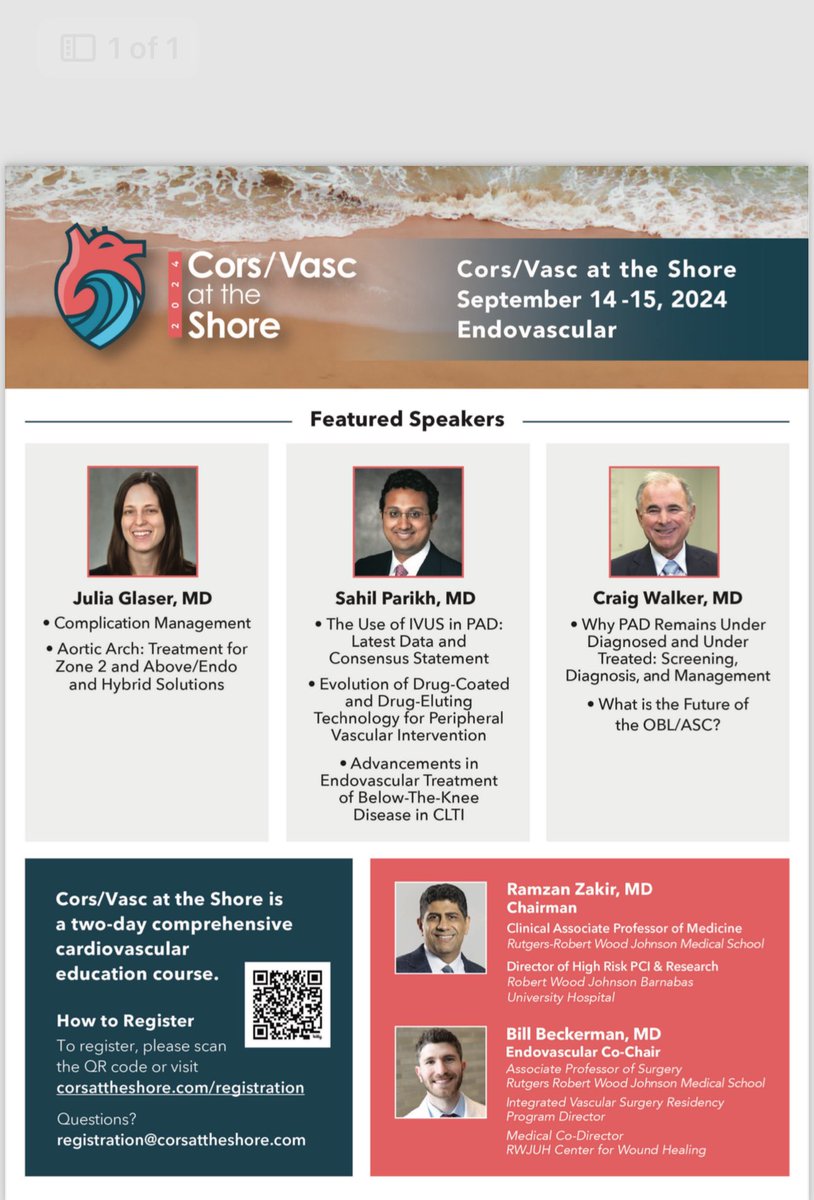 Ramzan Zakir (@rzakir12) on Twitter photo Still time to register for our dedicated vascular session with renowned faculty from multi specialities oceanplace.com in piervillage.com
<a href="/CorsAtTheShore/">CorsAtTheShore</a> <a href="/BillBeckerman/">Bill Beckerman</a> <a href="/sahilparikhmd/">Sahil A. Parikh, MD</a> <a href="/SaqibZiaMD/">Saqib Zia, MD</a> <a href="/CraigMWalkerMD/">Craig Walker, MD, FACC</a> <a href="/JayMathewsMD/">Jay Mathews MD, MS, FACC, FSCAI</a> <a href="/jcgeorgemd/">Jon George</a> Still time to register for our dedicated vascular session with renowned faculty from multi specialities oceanplace.com in piervillage.com
<a href="/CorsAtTheShore/">CorsAtTheShore</a> <a href="/BillBeckerman/">Bill Beckerman</a> <a href="/sahilparikhmd/">Sahil A. Parikh, MD</a> <a href="/SaqibZiaMD/">Saqib Zia, MD</a> <a href="/CraigMWalkerMD/">Craig Walker, MD, FACC</a> <a href="/JayMathewsMD/">Jay Mathews MD, MS, FACC, FSCAI</a> <a href="/jcgeorgemd/">Jon George</a>