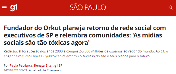 spaceequis's tweet photo. Se o Twitter cair, partiu orkut! https://t.co/3nDQHJbJya