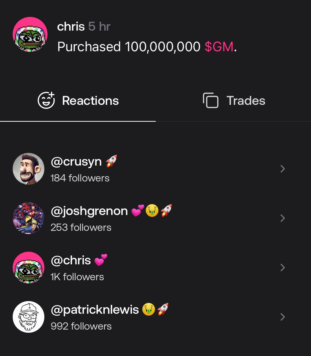 just accidentally minted 100 million $gm to my wallet

$gm is a token we use on the <a href="/floor/">Rally</a> team for fun onchain pokes

want some GM? Drop your Floor username 👇