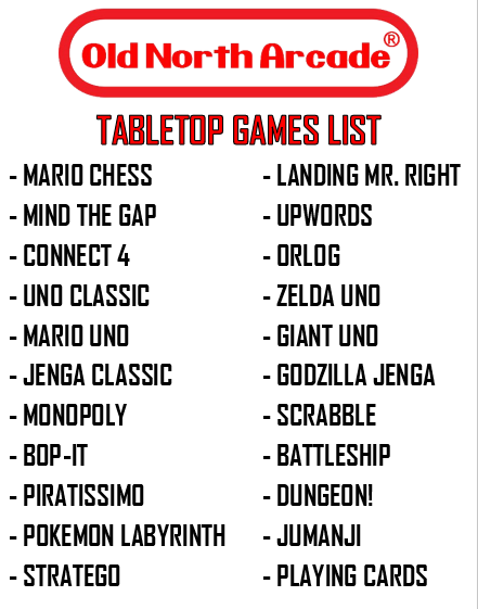 OldNorthWV's tweet photo. Looking for a place to unleash your inner board game champion? Look no further! Join us for an epic board game battle. Whether you’re a master strategist in Mario Chess, a quick thinker in Connect 4, or a stacking pro in Jenga Classic, we’ve got something for everyone! https://t.co/gp0GwEloY1