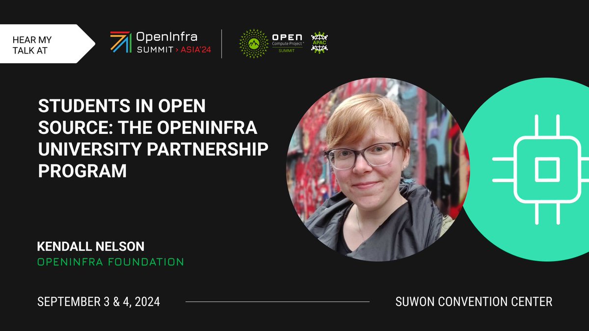 Kendall Nelson (@knelson92) on Twitter photo See you next week, Suwon! <a href="/openinfradev/">OpenInfra Foundation</a> #UniversityPartnershipProgram #studentsinopensource #openinfraasiasummit openinfra.dev/summit/ See you next week, Suwon! <a href="/openinfradev/">OpenInfra Foundation</a> #UniversityPartnershipProgram #studentsinopensource #openinfraasiasummit openinfra.dev/summit/
