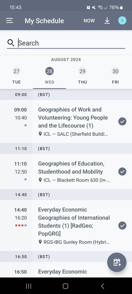 Great one day at #RGSIBG24 hearing great presentations/thinking about some new ideas/catching up/meeting new people. Very gutted to be heading home so soon