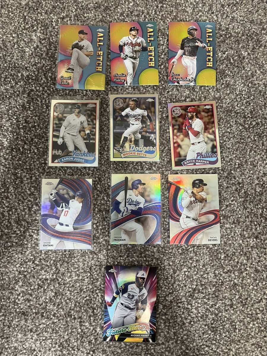 VASPTCards's tweet image. 2024 Topps Chrome Inserts Lot - $1.50 each or take all for $10 - $1 pwe $4 bmwt