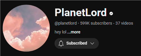 dihstappen's tweet photo. PLANETLORD AT 599K SUBS GO SUB TO THEM NOWWWWWWWWWWWW https://t.co/iUY3F56sCs