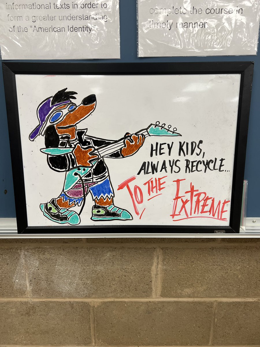 meltcitizen's tweet photo. {Note: Poochie died on the way back to his home planet} #thesimpsons #poochie #whiteboardart #dryeraseart #doodling #teacherlife https://t.co/Wt4RRFow1H