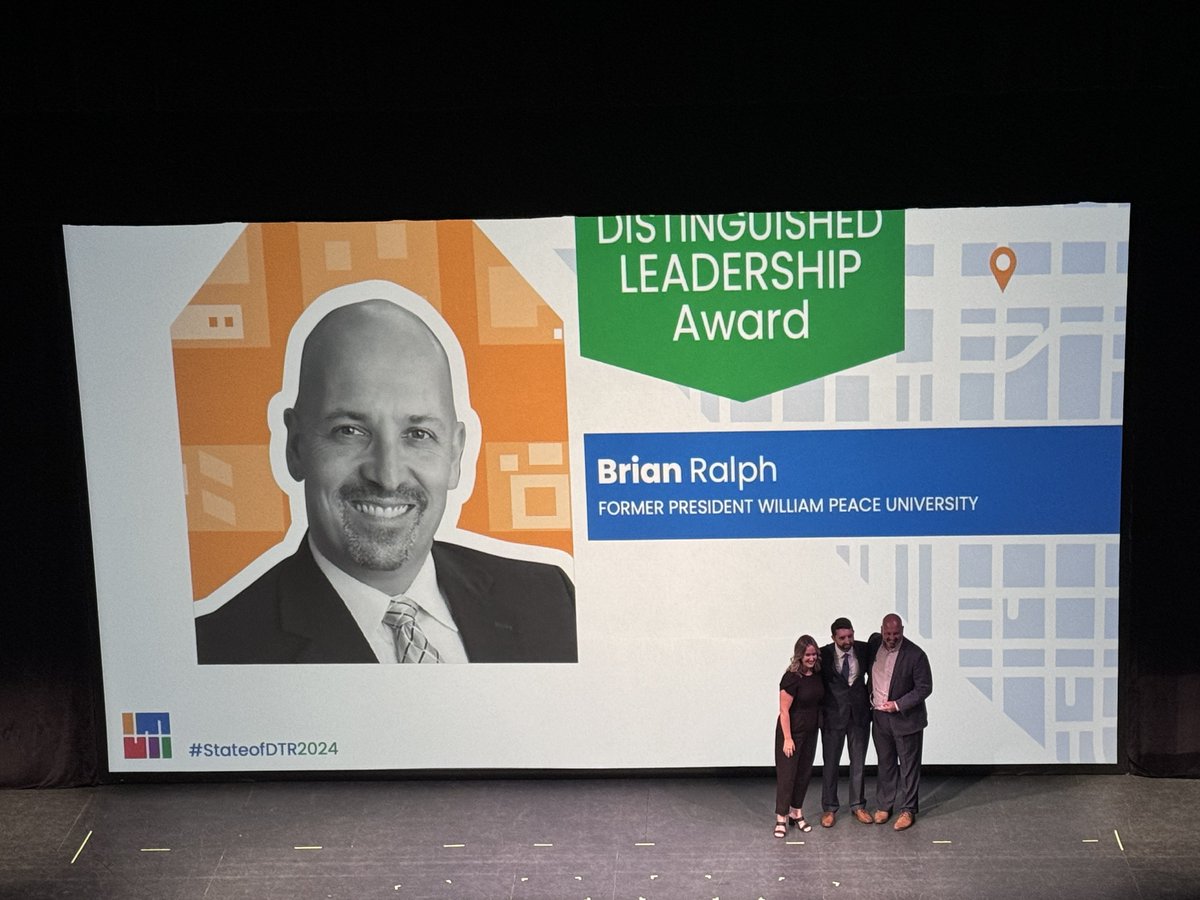 Congratulations to DRA’s Distinguished Leadership Award winner: Brian Ralph, former president of <a href="/WPeaceU/">William Peace Univ.</a>  🏆