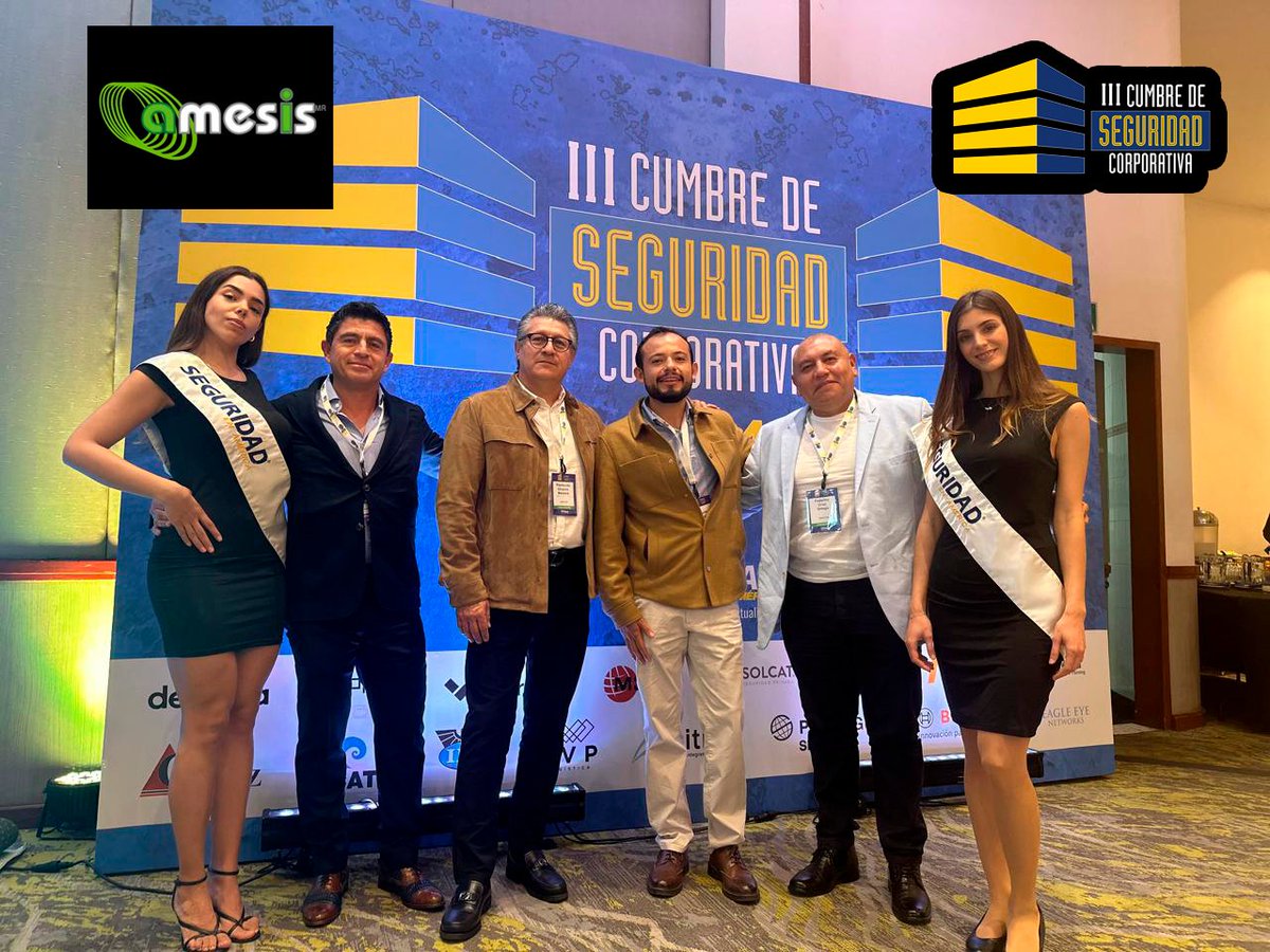 AmesisOficial's tweet photo. Presentes en la tercera edición de la Cumbre de Seguridad Corporativa, organizada por Seguridad en América.
@Seguridad_En_Am https://t.co/QezCzTJlec