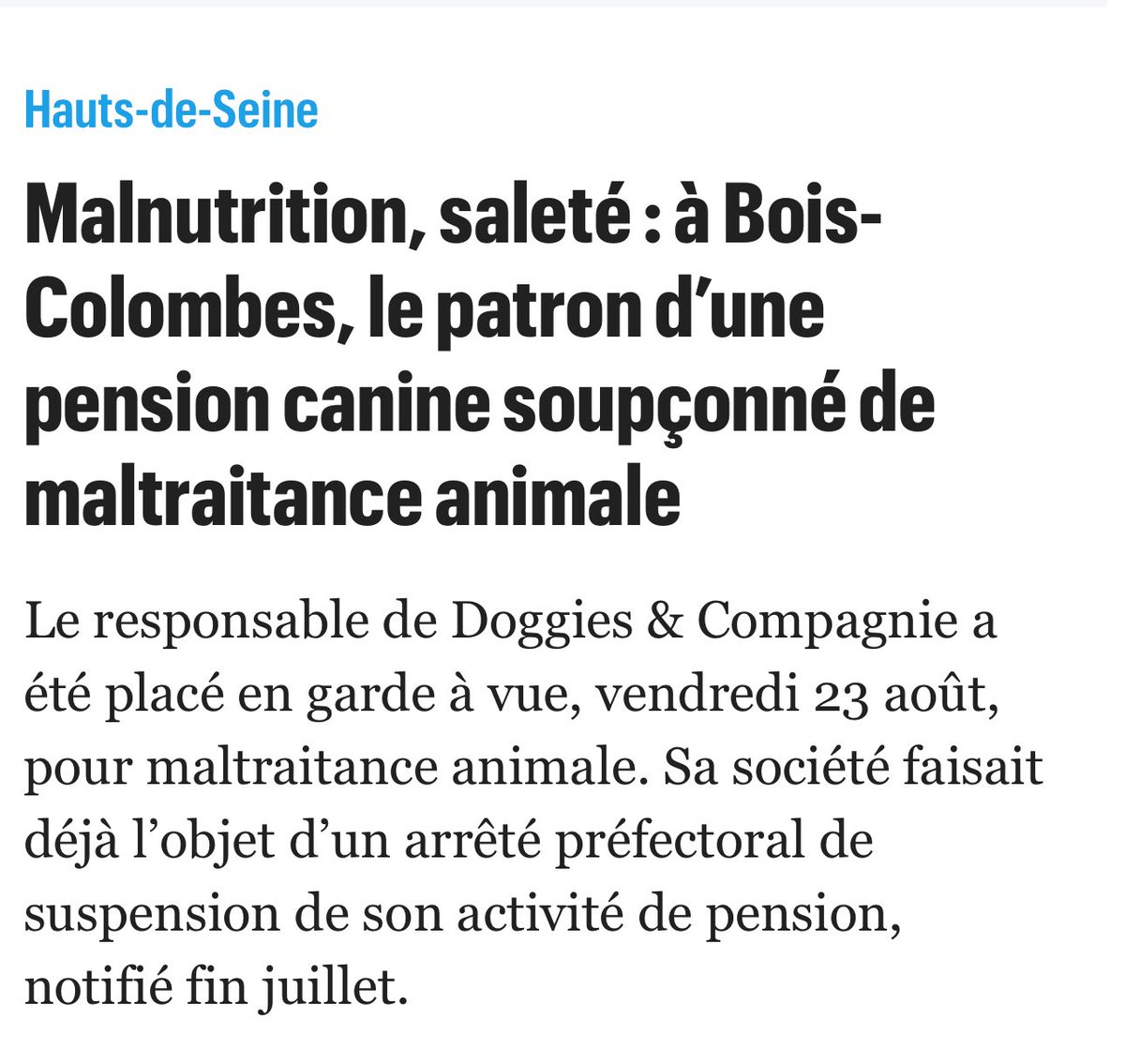 Julien Courbet (@courbet_julien) on Twitter photo Merci <a href="/leparisien_92/">Le Parisien | 92</a> de parler de ce genre de choses. Si les faits sont avérés il faut des peines très lourdes. Merci à <a href="/PoliceNationale/">Police nationale</a> et <a href="/Gendarmerie/">Gendarmerie nationale</a> de s'occuper de ces problèmes #protectionanimale Merci <a href="/leparisien_92/">Le Parisien | 92</a> de parler de ce genre de choses. Si les faits sont avérés il faut des peines très lourdes. Merci à <a href="/PoliceNationale/">Police nationale</a> et <a href="/Gendarmerie/">Gendarmerie nationale</a> de s'occuper de ces problèmes #protectionanimale