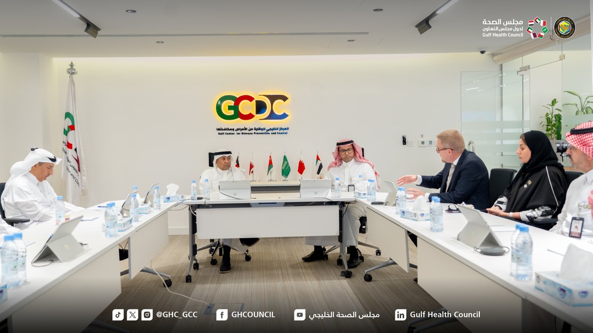 GHC_GCC's tweet photo. تشرف مجلس الصحة لدول مجلس التعاون والمركز الخليجي للوقاية من الأمراض ومكافحتها بزيارة معالي الأمين العام لـ مجلس التعاون ⁦@jasemalbudaiwi⁩ ، والتي تم من خلالها استعراض الخطط الاستراتيجية و أبرز البرامج التي تهدف إلى تعزيز التعاون والتكامل الصحي بين الدول الأعضاء.

@GCCSG 
⁧#مجلس_التعاون
⁧#مجلس_الصحة_الخليجي
#المركز_الخليجي_للوقاية_من_الأمراض_ومكافحتها